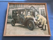 Various Vintage Classic Car Retro Framed Picture Photo 1900 Humber Renault 30x25