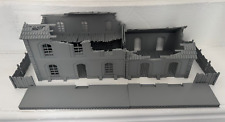 28mm Ruined Railway Station Building Train Station Building Platform & Annex