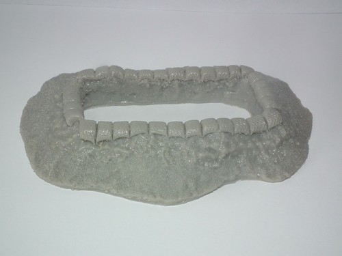 Wwii man shallow - slit, trench