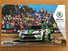 KALLE ROVANPERA SKODA MOTORSPORT RALLY FABIA R5 WRC OFFICIAL PHOTOCARD