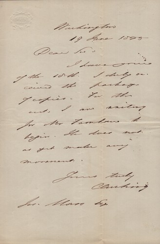 Caleb cushing autograph - caleb,
