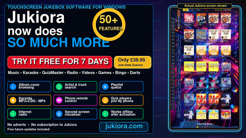 Jukiora touchscreen jukebox - jukiora,
