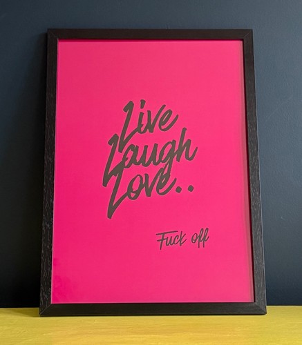 Framed mounted print live - mounted,