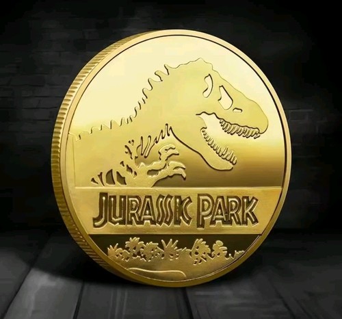 Jurassic park coin dinosaur - jurassic, coin,
