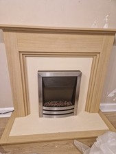 Electric Fireplace Stove Heater with LED Flame With Fireplace