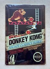 DONKEY KONG ARCADE CLASSICS SERIES METAL SIGN MAN CAVE NINTENDO 20x30cm