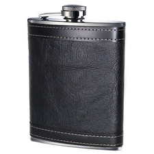 New hip flask 8oz - flask, stainless