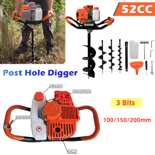 52cc petrol post hole - petrol,
