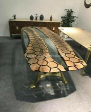 Black Epoxy Resin Dining Table