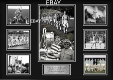 VINTAGE LISBON LIONS 1967 EUROPEAN WIN MONTAGE 8 X 6 FRAMED PHOTO PRINT SALE £15