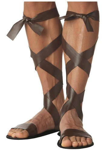 Adult roman sandal brown for - sandal,