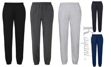 MEN TROUSERS Fruit of the Loom Jogging Bottoms ELASTICATED HEM CLASSIC JOG PANTS