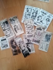 Tim Holtz Cling Rubber Stamps Selection of 11 Various Designs