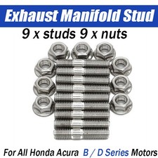 9X Exhaust Manifold Studs Kit