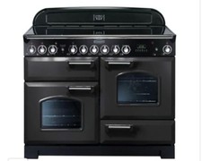 Rangemaster Classic Deluxe 110 Electric Range Cooker Charcoal Black CDL110ECCB/C