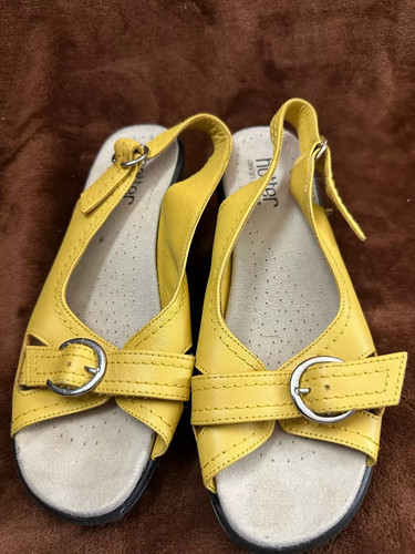 Hotter kiwi yellow slingback - kiwi,