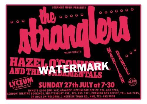 The stranglers gig poster - the,