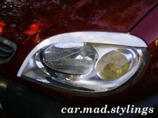 Black Plastic Eyebrows to fit Citroen Saxo MK2/Eyelids/Kit/Light/Eye Brows/VTR 