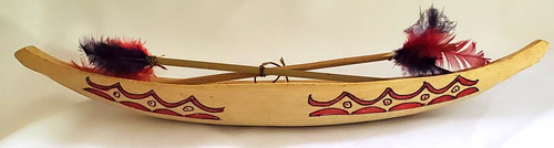 Handmade mini wooden canoe - mini,
