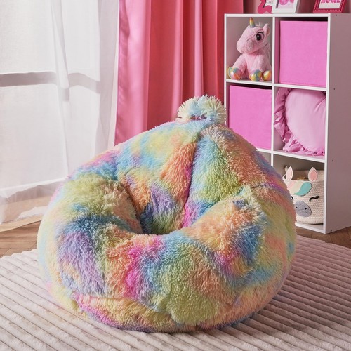 Ohs kids fluffy bean bag - ohs, chair