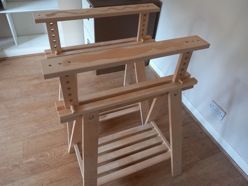 Mittback trestle table - trestle,