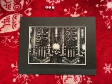 HR Giger Biomechanical HIGH QUALITY ART GALLERY PRINT , MOUNTED MATTED
