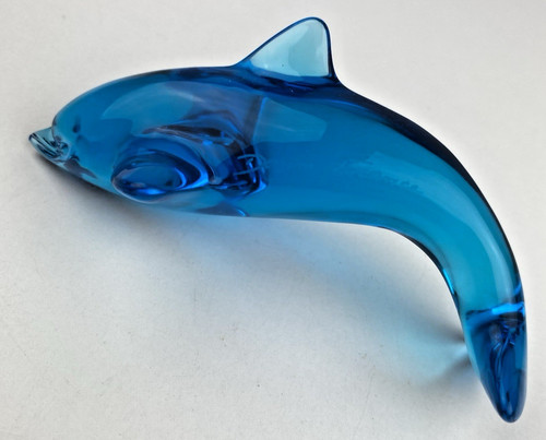 Vintage daum france dolphin - france,