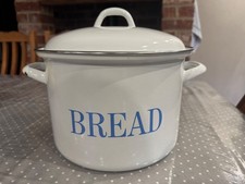 Metal Bread Bin Round Lidded