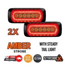 2x - Dual Function Amber LED