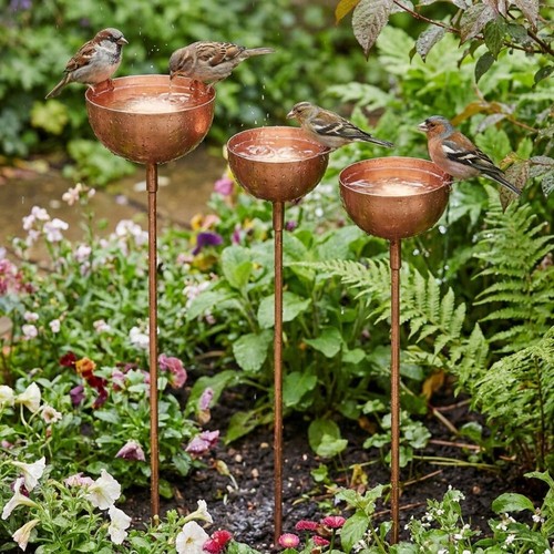 Tier bowl metal bird - 3-tier,