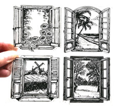 Clear Stamps SCENERY WINDOWS