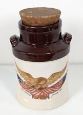 McCoy National Gallery of Art Spirit of 76 Carved Wooden Eagle Jar with Stopper