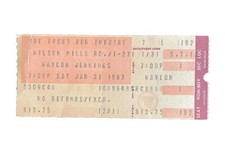 Waylon Jennings Concert Ticket