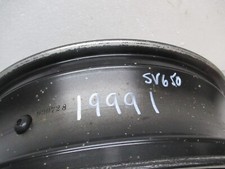 SUZUKI SV650 99-02 BOF 17XMT4.50  BLACK REAR WHEEL (19991)