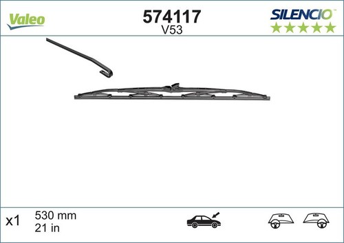 Wiper blades valeo - blades, 574117