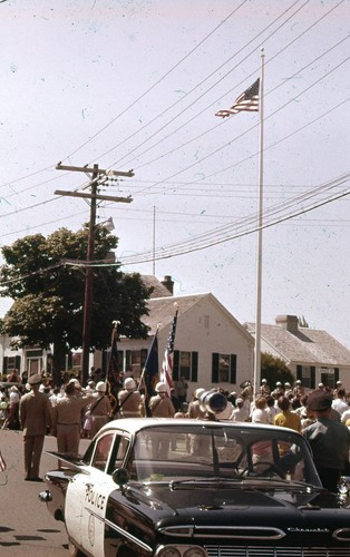 Sl39 slide 1960 - police, car