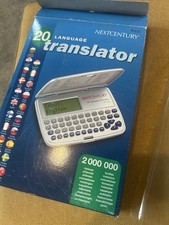 Electronic translator from Next century. 20 Languages.
