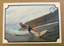 1976 SCANLENS SURFBOARD ACTION SERIES SURFING #20 BELL'S BEACH CARD