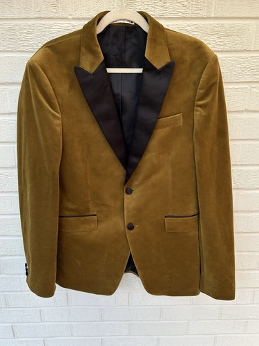 Zara mens jacket 42r mustard - 42r,