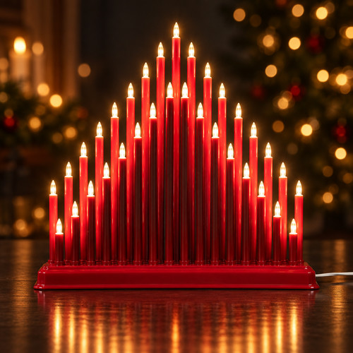 Led christmas candle bridge - led,