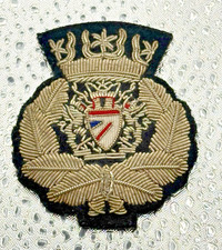 Vintage British Airways Pilot Cap Badge Band Bullion Wings 1970s Airline Uniform