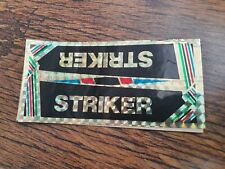 VINTAGE SPORT GOLD CHROME STICKER / DECAL GRIFTER BMX BIKE STUNT RACING