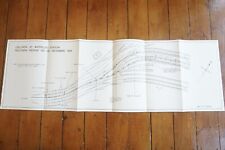 1969 Waterloo Station Southern Region Railway Track Map Diagram