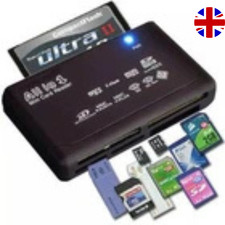 All in One Memory Card Reader 1 USB Adapter SD SDHC Mini Micro M2 MMC XD MS CF