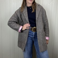 Vintage Size L 8-16 Grey Tweed