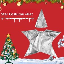 Christmas Star Costume Nativity Santa Children Kids Cosplay Fancy Dress Costume