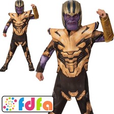 Rubies Official Classic Thanos Avengers Endgame Boys Fancy Dress Costume New