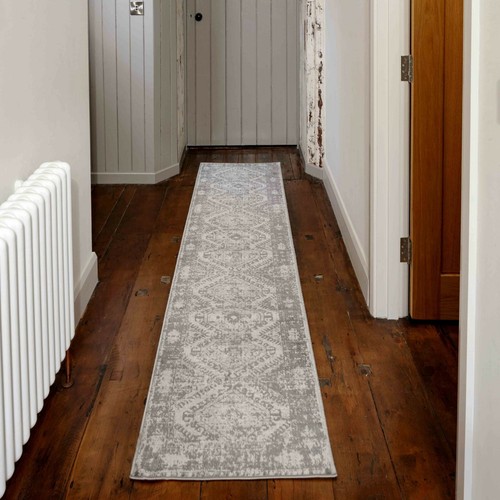 Silver traditional rugs - traditional,
