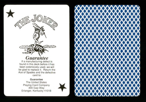 The joker playing card - x, bee