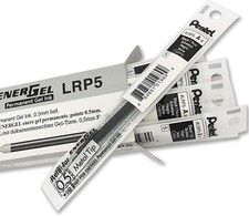 Pentel LRN5-A EnerGel Roller Pen Refill 0.5mm Needle Tip Black Ink